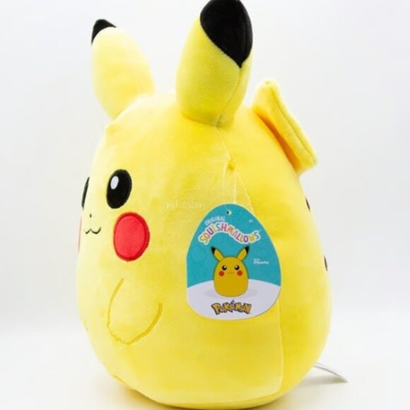 14" Pikachu Pokemon Squishmallows Plush Toy KellyToy Jazzwares BNWT - Picture 2 of 6